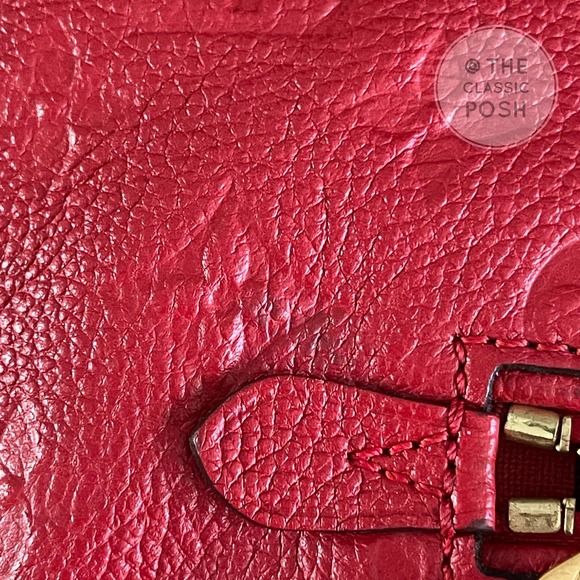 ❌SOLD❌ Louis Vuitton Bastille PM Empreinte Cerise Red Leather Tote Bag DU2184 - Picture 7 of 14
